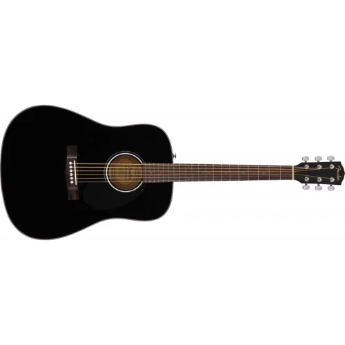Fender CD-60S Dreadnought Black Akustik Gitar 1