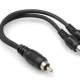 HOSA RCA (M) <-> Dual RCA (F) Y-kablo 1