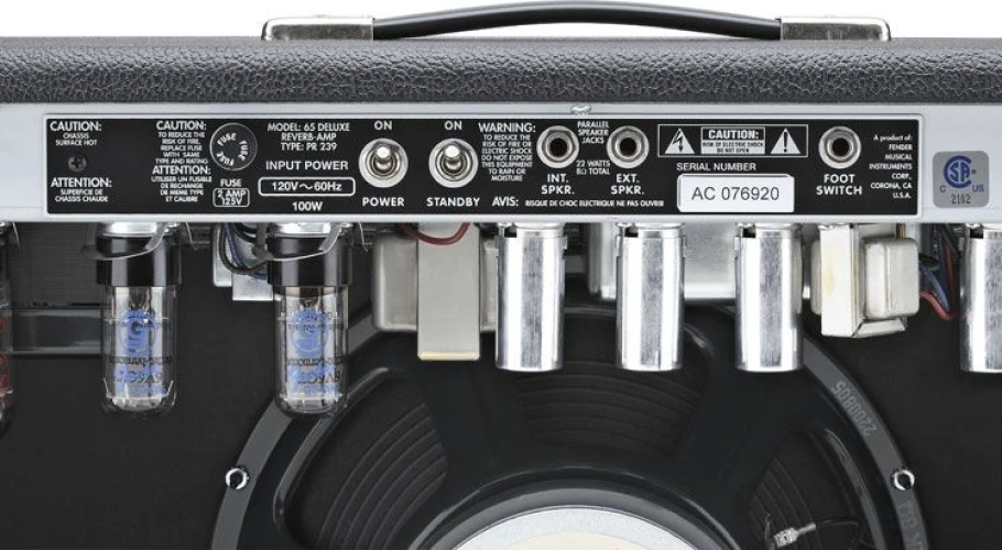 Fender 65 Deluxe Reverb Elektro Gitar Amfisi 6
