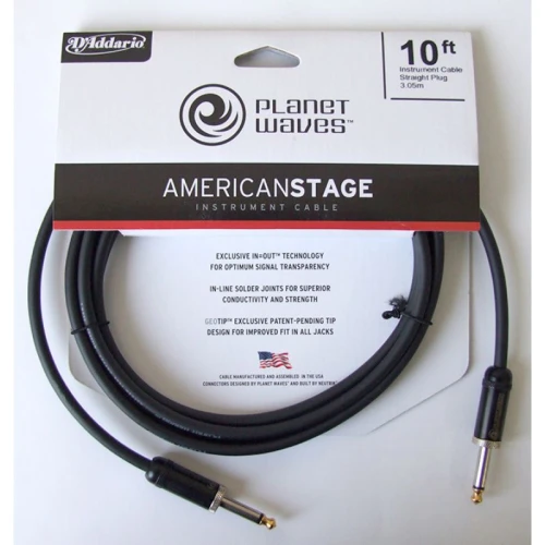 Planet Waves PW-AMSG-10 American Stage Instrument Cables 3 Metre Enstrüman Kablosu (3 mt) 1