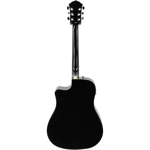 Fender FA-125CE Dreadnought Ceviz Klavye Black Elektro Akustik Gitar 3
