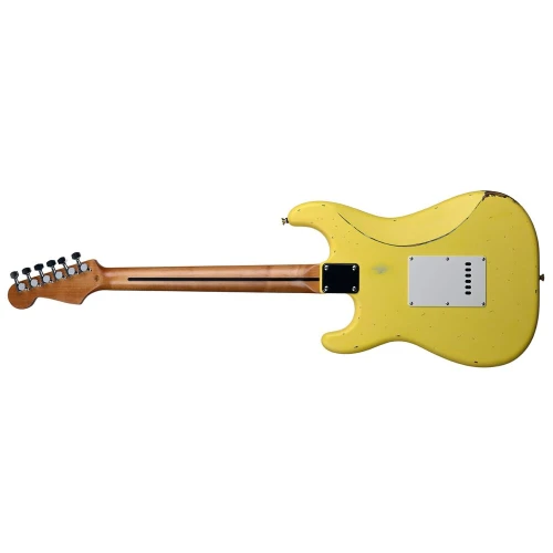 Lea RLC-100 YLW Limited Edition Heavy Relic Elektro Gitar (Yellow) 4