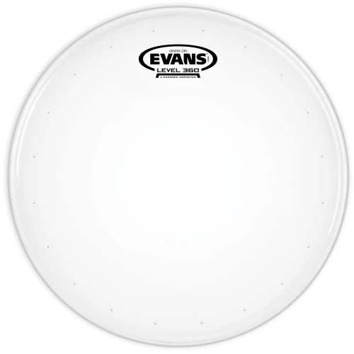 EVANS B14DRY 14" DERİ GENERA TRAMPET KUMLU BEYAZ RİNGLİ 2