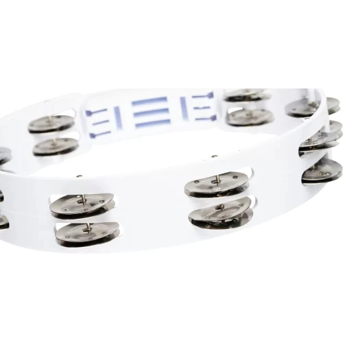 Meinl HTT10WH Stainless Steel Jingle 2-rows 10" Tour Tamburin (Beyaz) 4