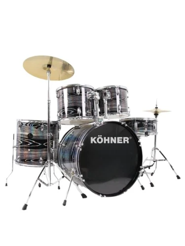 KÖHNER CD-01 BW Siyah Desenli Akustik Bateri Seti 1