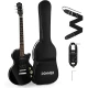 Donner DLP-124B LP Elektro Gitar Paketi (Siyah) 1