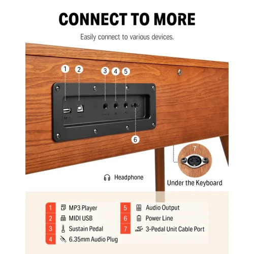 Donner DDP-80 PRO Solid Wood Dijital Piyano 6