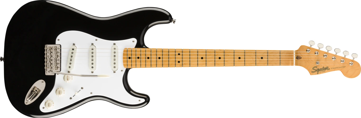 Squier Classic Vibe 50s Stratocaster Akçaağaç Klavye Black Elektro Gitar 1