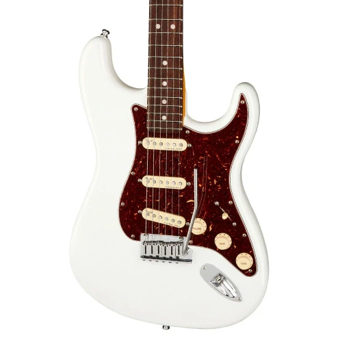 Fender American Ultra Stratocaster Gülağacı Klavye Arctic Pearl Elektro Gitar 4