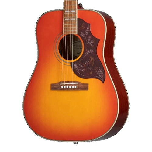 Epiphone Hummingbird Studio Elektro Akustik Gitar (Faded Cherry Sunburst) 3