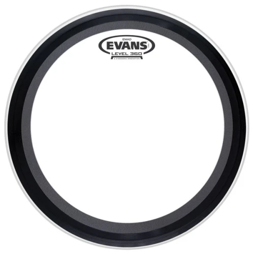 EVANS BD20EMAD 20" DERİ KİCK CLEAR SÜNGERLİ TEK KAT (10 MİL) 1