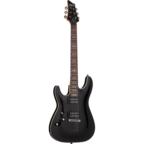 Schecter Omen 6 Solak Elektro Gitar (Gloss Black) 1