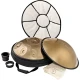 Meinl Sonic Energy HPSTL100 Stainless Steel 10 Notes D Kurd Handpan (Vintage Gold) 3