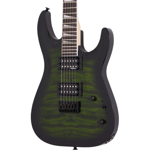 Jackson JS Dinky Arch Top JS32Q DKA HT Amaranth Klavye Transparent Green Burst Elektro Gitar 3