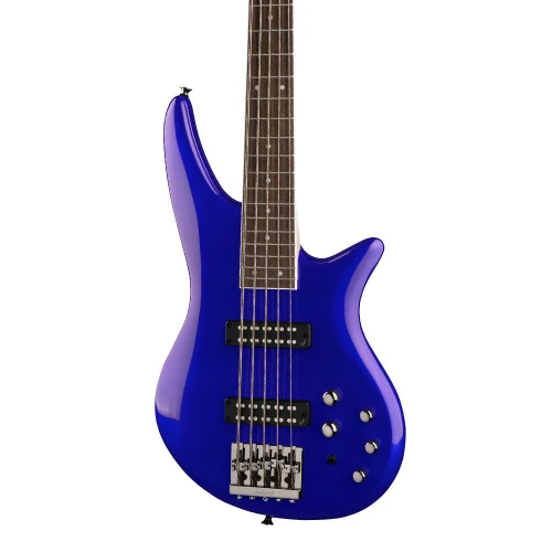 Jackson JS Spectra Bass JS3V Laurel Klavye Indigo Blue Bas Gitar 5