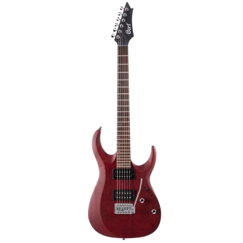 Cort X100 Opbc Elektro Gitar, Open Pore Black Cherry, (H-H) 2