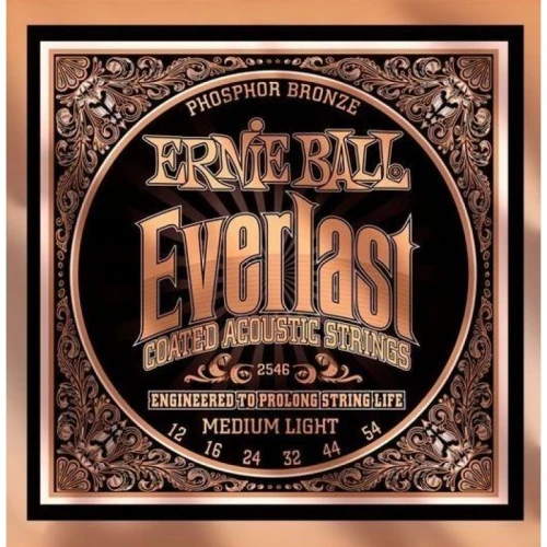 Ernie Ball P02546 Everlast Akustik Gitar Teli (MediumLight) 2