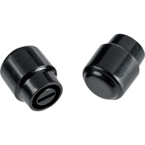 Fender Telecaster Barrel Switch Tips Black 2 Kontrol Düğmesi 1
