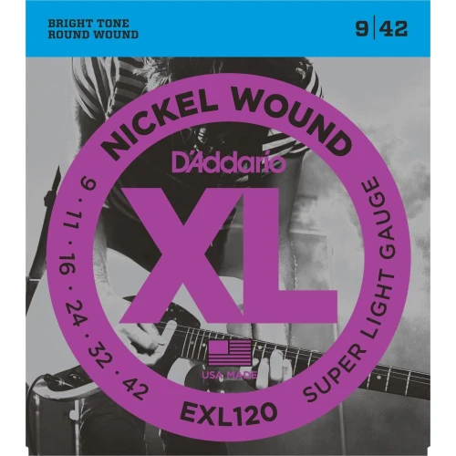 Daddario Exl120 Elektro Gitar Tel Seti, Xl, 9-42, Super Light 2