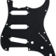 Fender Stratocaster S/S/S with Truss Rod Notch 11-Hole Vintage Mount Black 3-Ply Pickguard 2