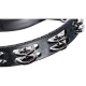 Meinl HTMT1BK ABS Plastic Stainless Steel Jingles 2 Row Tamburin (Siyah) 5