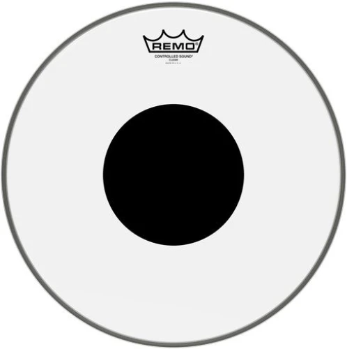 REMO CS-0314-10- Controlled Sound® Şeffaf Top Black Dot™ 14" Davul Derisi 1