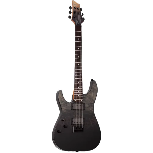 Schecter C-1 Standard Solak Elektro Gitar (Black Fade Burst Burl) 1