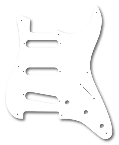 Fender Pickguard &apos;50s Strat 8 Hole S/S/S WHT 1