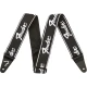 Fender Running Logo Siyah/Beyaz Logo Gitar Askısı 1