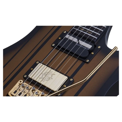 Schecter Synyster Custom FR Elektro Gitar (Satin Gold Burst) 5