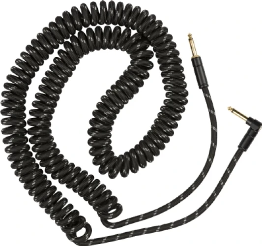 Fender Deluxe Coil Cable 9m Siyah Tweed Enstrüman Kablosu 2
