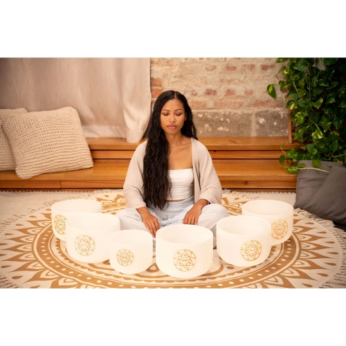 Meinl Sonic Energy 6-Parça Solfeggio Crystal Singing Bowl Set 2