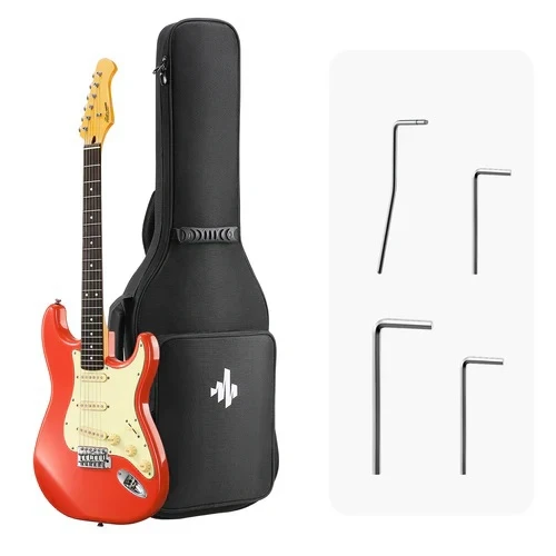 Donner DST-600 Elektro Gitar (Fiesta Red) 2