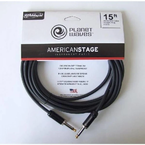 Planet Waves PW-AMSG-15 American Stage Instrument Cables 4.5 Metre Enstrüman Kablosu (4.57 mt) 3