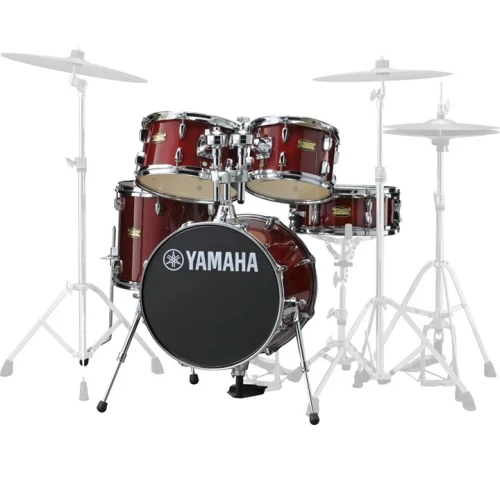 Yamaha 16BD Compact Drum Shell Pack Junior Kit CR Akustik Davul (Cranberry Red) 1