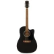 Fender FA-25CE Dreadnought Ceviz Klavye Siyah Elektro Akustik Gitar 1