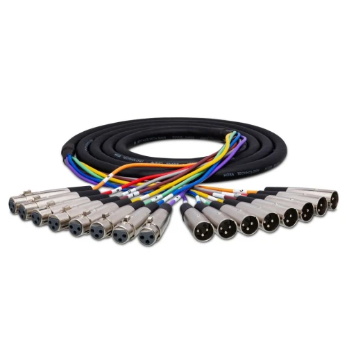 Hosa 8'li Snake Kablo XLR3 Dişi - XLR3 Erkek (XLR-805) 1