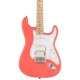 Squier Sonic Stratocaster HSS Akçaağaç Klavye WPG Tahitian Coral Elektro Gitar 3
