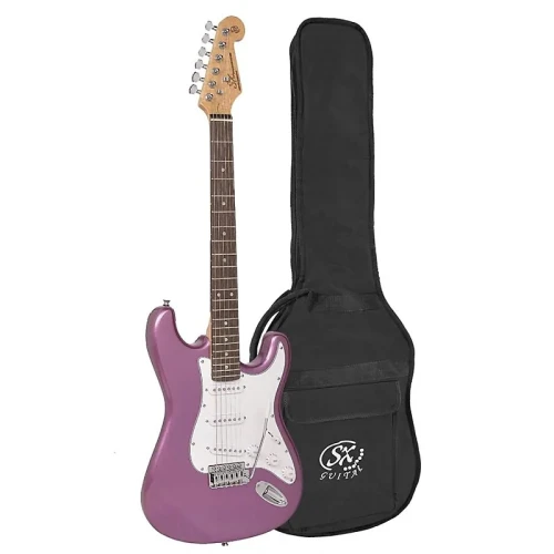 SX ED1-MPP Elektro Gitar (Metallic Purple) 1