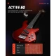 Donner DPJ-100 PJ-Style Bas Gitar (Kırmızı) 3