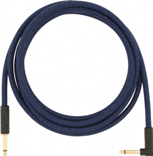 Fender Festival Düz/L Uçlu 3m Pure Hemp Mavi Dream Enstrüman Kablosu 5