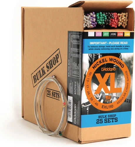 DADDARIO EXL110-B25 (25 SET) ELEKTRO GİTAR TEL SETİ, XL, 10-46, NICKEL 1