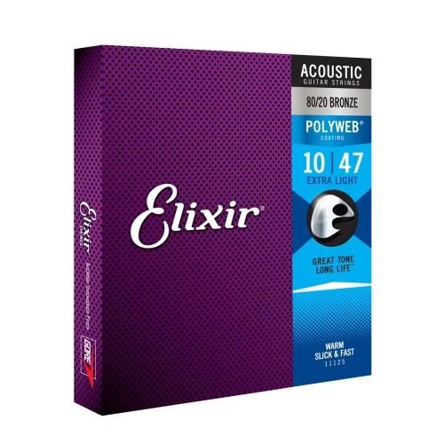 Elixir 11000 Polyweb Bronze  Extra Light Akustik Gitar Teli (.010-.047) 2