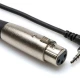HOSA XLR (F) <-> 3.5 mm TRS (M) Mikrofon kablosu, 30 cm. 1