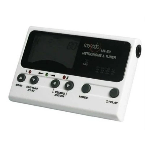 Musedo MT-80 Chromatic Beyaz Metro-Tuner 1