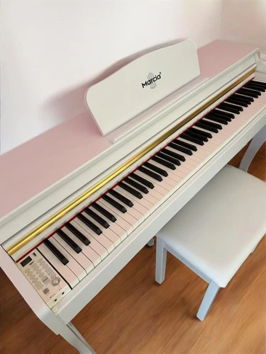 MARCİA MK-900 WH Dijital Konsol Piyano, Bluetooth, Tuş Hassasiyeti, 88 Tuşlu, Kapaklı (KULAKLIK VE TABURE) 2