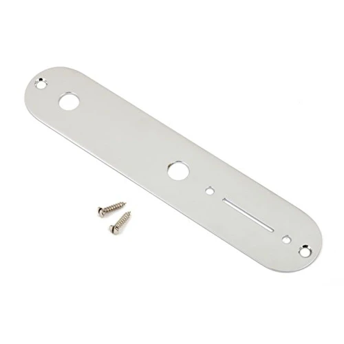 Fender Vintage Telecaster Control Plate 2-Hole Chrome Gitar Yedek Parça 3