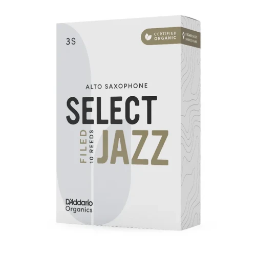 D'addario Woodwinds Organic Select Jazz Unfiled Alto Saksafon Kamışı - 3 Soft (10'lu Kutu) 1