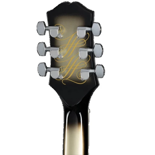 Epiphone Adam Jones Les Paul Custom Art Collection: Korin Faught’s “Sensation” Elektro Gitar (Antique Silverburst) 6