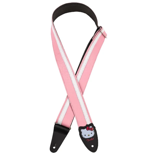 Fender Hello Kitty Pink Deri Gitar Askısı 1
